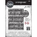 Sizzix 3D Texture Fades Embossing Folder A5 by Tim Holtz, Typewriter (666885)