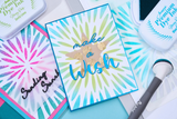 Sizzix, Texture Impressed Emboss Folder w/ Stencil by Stacey Park, Burst of Bright (#666892)