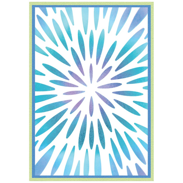 Sizzix, Texture Impressed Emboss Folder w/ Stencil by Stacey Park, Burst of Bright (#666892)