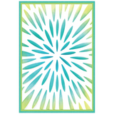 Sizzix, Texture Impressed Emboss Folder w/ Stencil by Stacey Park, Burst of Bright (#666892)