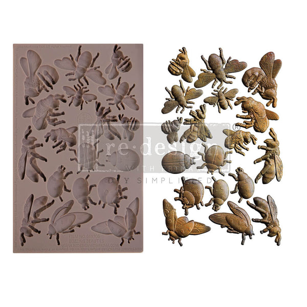 Prima Marketing, Re-Design Decor Mould 5"X10"X8mm, Buzzing Beauties
