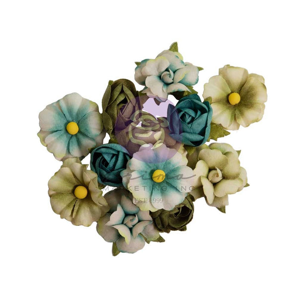 Prima Marketing Paper Flowers 12/Pkg, The Home Baker, Sweet Treats