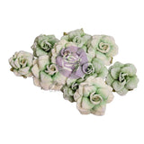 Prima Marketing Paper Flowers 10/Pkg, The Home Baker, Mint Chip Roses