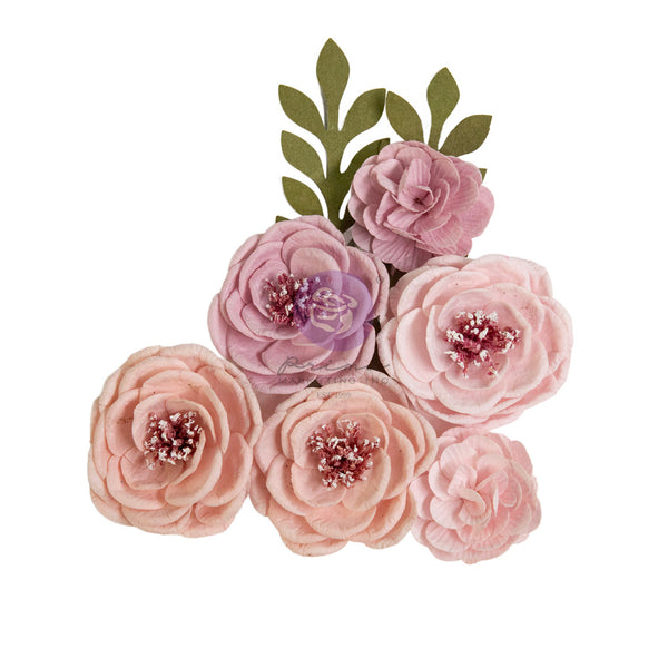 Prima Marketing Paper Flowers 8/Pkg By Frank Garcia, Moonlight (674458)