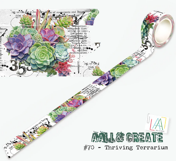 AALL & Create, Layer-It-Up Washi Tape, #70, Thriving Terrarium