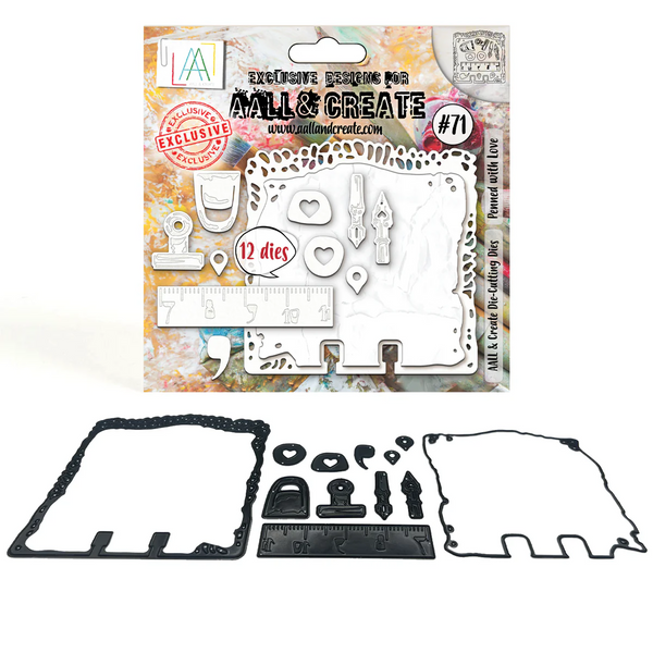 AALL And Create, Die-cutting Die Set, #71, Penned With Love