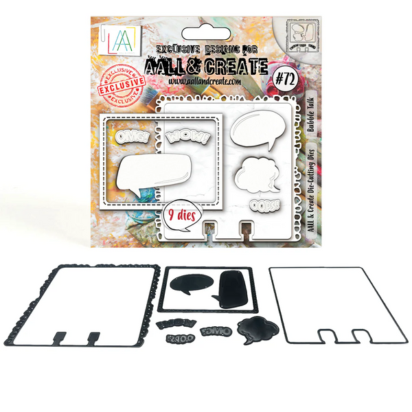 AALL And Create, Die-cutting Die Set, #72, Bubble Talk