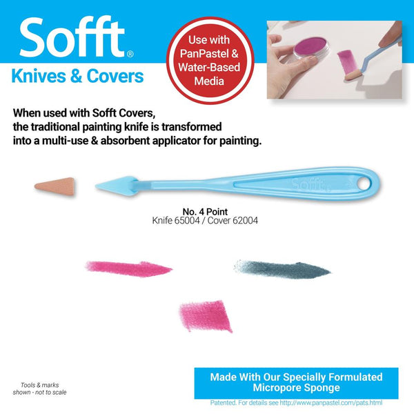 PanPastel Sofft Knife W/5 Covers, #4 Point