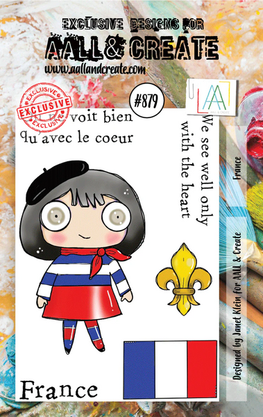 AALL & Create, A7 Clear Stamp by Janet Klein, France (#879)