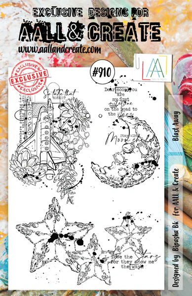AALL & Create, #910, Blast Away, Clear Stamp by Bipasha Bk