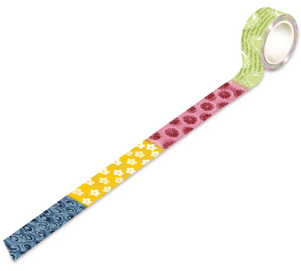 AALL & Create, Washi Tape, #92, Denim Sunflowers