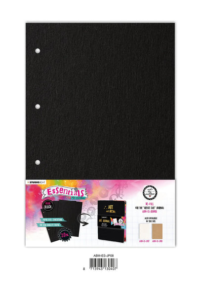 Studio Light, Art by Marlene, Journal Pages For ABM-ES-JOUR05, Black Essentials, 8.3" x 11.7"