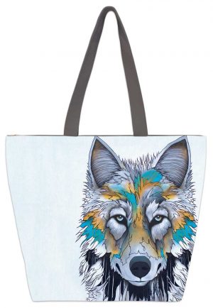 Canadian Art Prints, Indigenous Collection,Tote Bag, Alpha by Artist Micqaela Jones