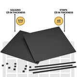 Bearly Art, Cubies Adhesive Foam Tape, The Shadow Collection (Black)