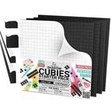 Bearly Art, Cubies Adhesive Foam Tape, The Shadow Collection (Black)
