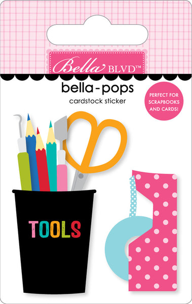 Bella Blvd, Bella-pops 3D Cardstock Sticker, Scrappy Tools