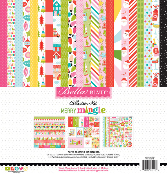 Bella Blvd Collection Kit 12"X12", Merry Mingle