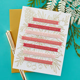 Spellbinders BetterPress Letterpress Press Plates & Die Set, Merry & Bright Sentiment Strips