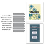 Spellbinders BetterPress Plate & Die Set, Fancy Sentiment Strips (BP-091)