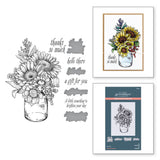 Spellbinders BetterPress Plate & Die Set, Sunflower Bouquet Press (BP-095)