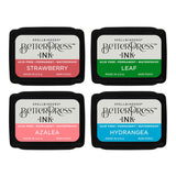 Spellbinders BetterPress Letterpress Mini Ink Pad Set 4/Pkg, Flower Garden