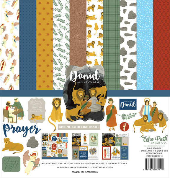 Echo Park Collection Kit 12"X12", Bible Stories: Daniel and the Lion's Den