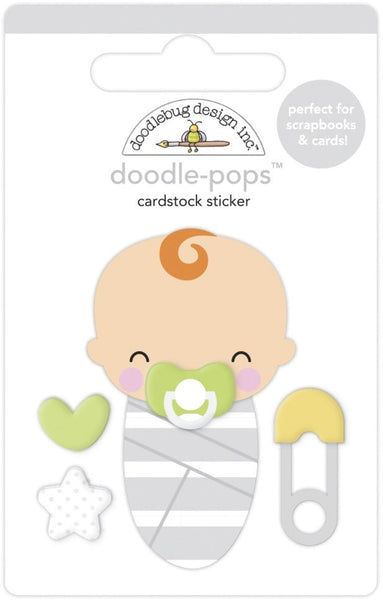 Doodlebug Doodle-Pops 3D Stickers, Sweet Dreams, Special Delivery