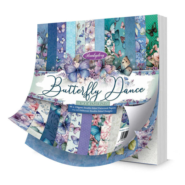Hunkydory, 8" x 8" Paper Pad, Butterfly Dance