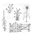 Heartfelt Creations, Home on the Farm Collection, Cling Stamps & Dies Set Combo, Barnyard Accents