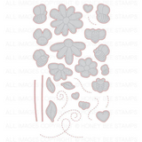 Honey Bee Stamps, 4"X6" Clear Stamp & Dies Combo, Busy Bees