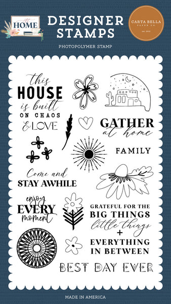 Carta Bella, Clear Stamps, At Home, Chaos And Love