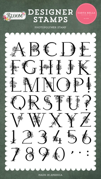 Carta Bella, Clear Stamps, Bloom, Floral Alphabet (CBBL366043)