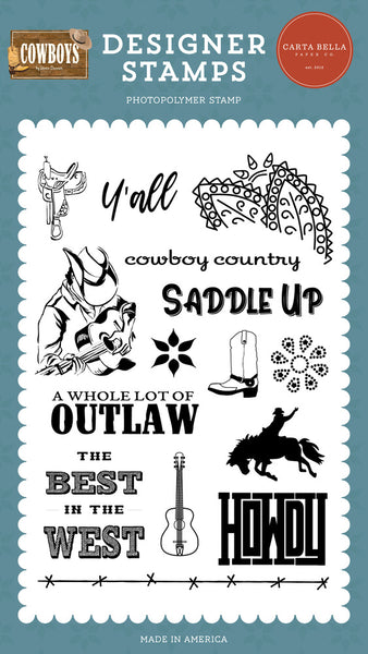 Carta Bella, Clear Stamps, Cowboys, Saddle Up