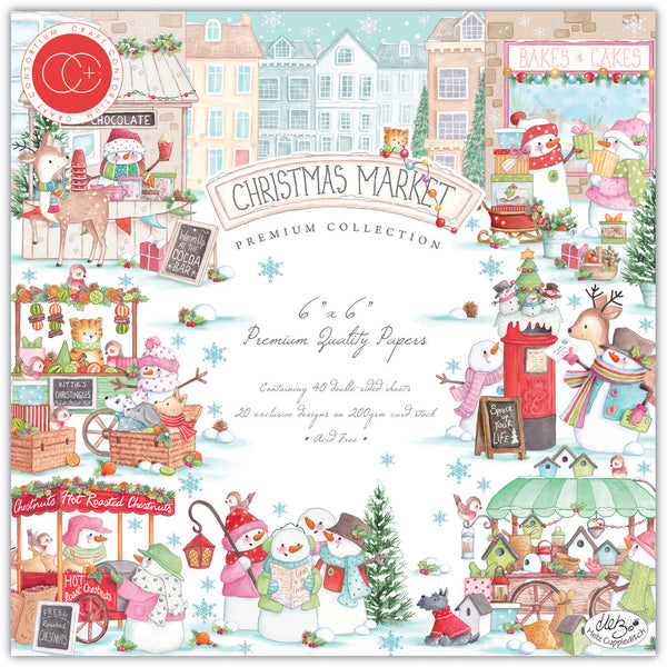 Craft Consortium Double-Sided Paper Pad 6"X6" 40/Pkg, Christmas Market