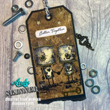 Creative Expressions, Pre Cut Rubber Stamp By Andy Skinner, Botology, Better Together (CEASR069)