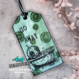 Creative Expressions, Pre Cut Rubber Stamp By Andy Skinner, Botology, Wash Your Worries Away (CEASR070)