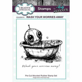 Creative Expressions, Pre Cut Rubber Stamp By Andy Skinner, Botology, Wash Your Worries Away (CEASR070)