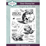 Creative Expressions, Clear Stamp Set 6"X8", By Sam Poole, Halloween Frogs