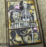 Tim Holtz Cling Stamps 7"X8.5", Retro Halloween (CMS092)