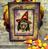Tim Holtz Cling Stamps 7"X8.5", Retro Halloween (CMS092)