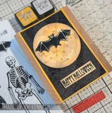 Tim Holtz Cling Stamps 7"X8.5", Retro Halloween (CMS092)