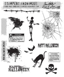 Tim Holtz Cling Stamps 7"X8.5", Mini Halloween (CMS093)
