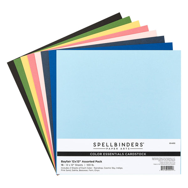 Spellbinders Cardstock Pack 12"X12", Bayfair (CS-072)