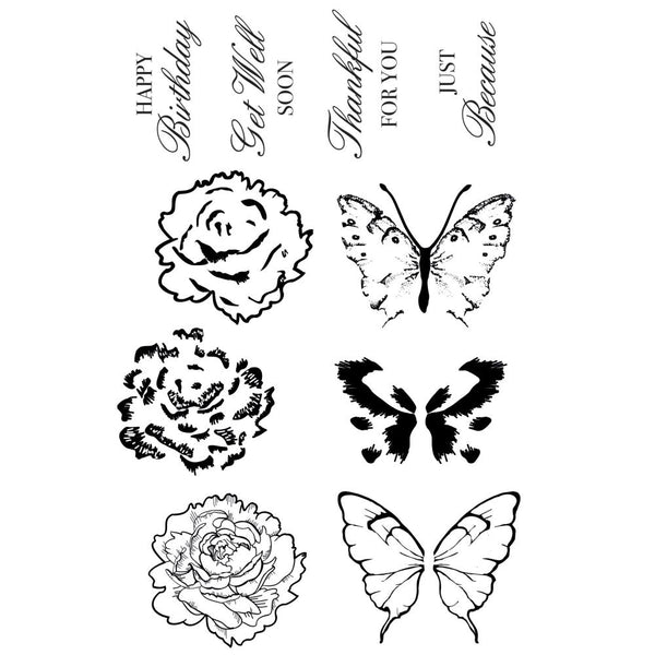 Kaisercraft, Clear Stamps 6"X4", With Love