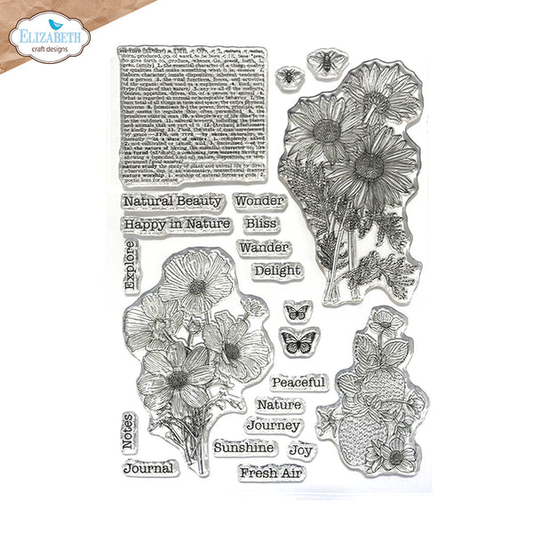 Elizabeth Crafts Clear Stamps, Flowers & Nature (CS385)