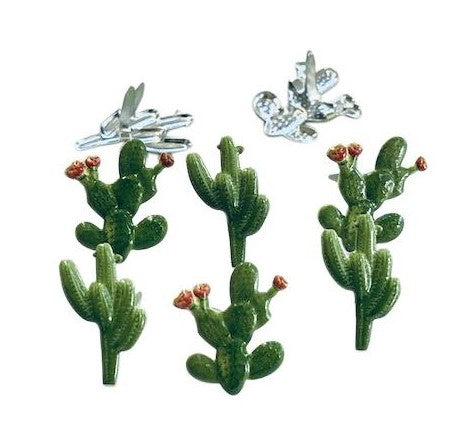 Shape Brads 12/Pkg, Cactus