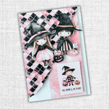 Paper Rose, Cut Aparts Paper Pack, Pink Halloween
