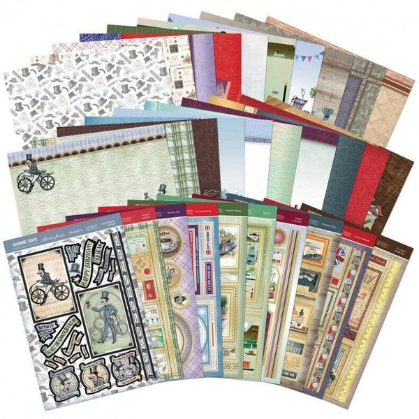 Hunkydory, Charming Chaps Luxury Card Collection, Cardmaking Kit Inserts