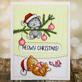Gerda Steiner Designs, 4"x6" Clear Stamp Set, Christmas Kitten