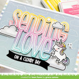 Lawn Fawn, Lawn Cuts Hot Foil Plates, Cloud Background: Landscape (LF3388)